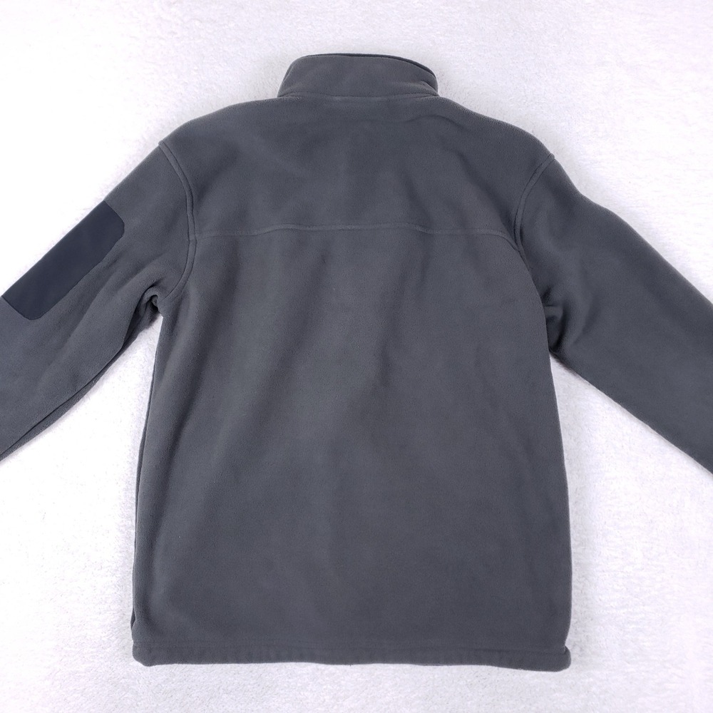 Free Country Fleece Jacket Mens Small Full Zip Gray Technical Outdoor Gorpcore - Picture 7 of 9